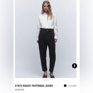 ZARA paperbag jeans